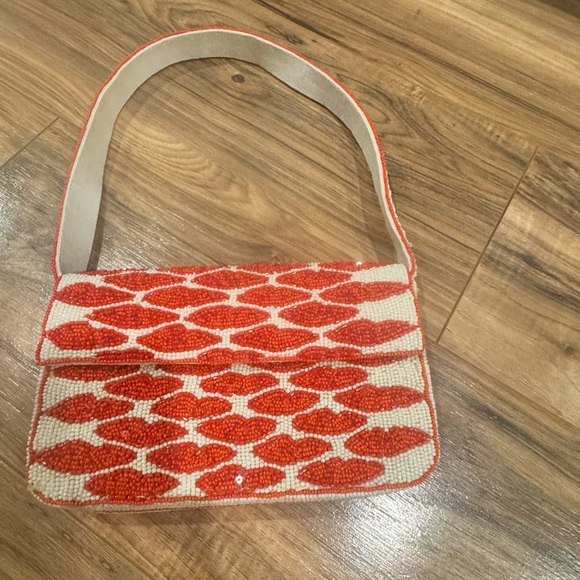 Anthropologie The Fiona Beaded Bag: Icon Edition -Lips - Picture 2 of 8